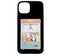 Custodia per iPhone 15 Plus Carino Artiglio Macchina Arcade Premio Gioco Kawaii Animali