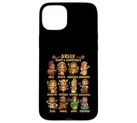 Custodia per iPhone 15 Plus Carino Chibi antica mitologia greca Dei e dee