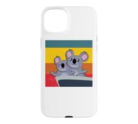 Custodia per iPhone 15 Plus carino koala in posa innamorata San Valentino