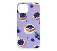 Custodia per iPhone 15 Plus Carino Viola Mirtillo Dessert Modello Pianta
