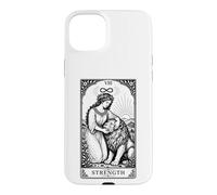 Custodia per iPhone 15 Plus Carta dei Tarocchi Vintage Zodiaco Leone Strega Celeste Astrologia