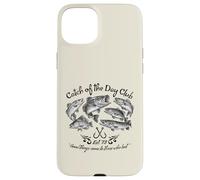 Custodia per iPhone 15 Plus Catch of the Day Club, design vintage a forma di pesce invecchiato