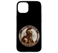 Custodia per iPhone 15 Plus Centurione Romano con Elmo Mlitare Arte Legioni Roma