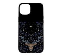 Custodia per iPhone 15 Plus Cervo Cervo Sogno Mistico Whimsigoth Arte Disegno Episodico