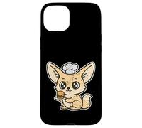 Custodia per iPhone 15 Plus Chef Fennec Mini Hamburger Kawaii
