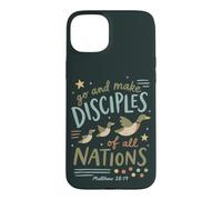 Custodia per iPhone 15 Plus Christian Faith Matteo 28 19 Go Make Discepoli