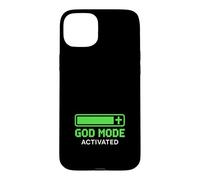 Custodia per iPhone 15 Plus Christian Gamer Modalità Dio Attivato XP Fede