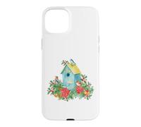 Custodia per iPhone 15 Plus Christmas Holiday Wreath Birdhouse Birds & Bells