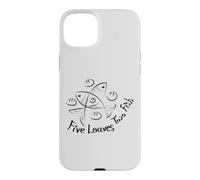 Custodia per iPhone 15 Plus Cinque pagnotte due pesci | John 6 Fede Tattoo Christian