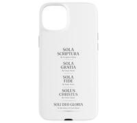Custodia per iPhone 15 Plus Cinque Solas Riforma Riforma Teologia Scrittura Bibbia Dio