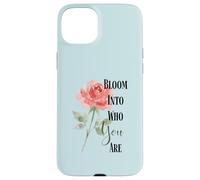 Custodia per iPhone 15 Plus Citazione di Bloom Into You Rose
