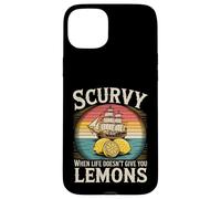 Custodia per iPhone 15 Plus Citazione divertente Scurvy When Life Doesnt Give You Lemons