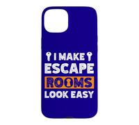 Custodia per iPhone 15 Plus Citazione Exit Room I Make Escape Rooms Look Easy Group Game