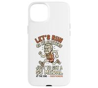 Custodia per iPhone 15 Plus Citazione ironica della maratona Runner Jogging