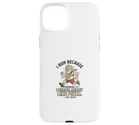 Custodia per iPhone 15 Plus Citazione ironica di Cool Runner Suffer Pizza