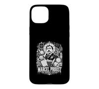 Custodia per iPhone 15 Plus Citazione Marcel Proust Time Remembers Everything