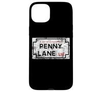 Custodia per iPhone 15 Plus Città di Liverpool Penny Lane L18 segnale stradale invecchiato