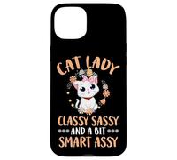 Custodia per iPhone 15 Plus Classy Sassy Smart Assy - Simpatico gatto divertente, gattino