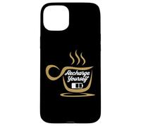Custodia per iPhone 15 Plus Coffee Recharge Yourself Funny Cafeine Baristas Coffee Lover