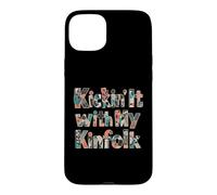 Custodia per iPhone 15 Plus Collage di riunione familiare abbinato Kickin' It con il mio Kinfolk
