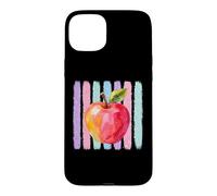 Custodia per iPhone 15 Plus Colorful Apple Watercolor Art Teacher Appreciation Design