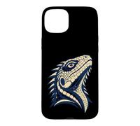 Custodia per iPhone 15 Plus Colorful Bearded Dragon Face Reptile Animal Lover