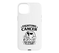Custodia per iPhone 15 Plus Combattere il cancro One Bad Day At A Time Funny Awareness Design