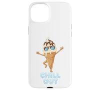 Custodia per iPhone 15 Plus Cono gelato Chill Out - Divertente gioco di parole estivo