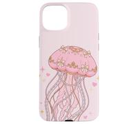Custodia per iPhone 15 Plus Coquette Jellyfish Pink Bow Pearls Soft Girl Aesthetic