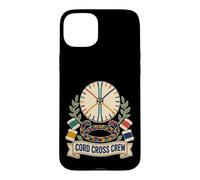 Custodia per iPhone 15 Plus CORD CROSS CREW Kumihimo Disco Intreccio Bobine