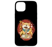Custodia per iPhone 15 Plus Corgi-Dog Mangiare Ciotola di Ramen Pho Noodle Soup Giappone Kawaii