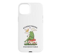 Custodia per iPhone 15 Plus Cozy Cottagecore Coffee Frog Art