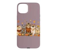 Custodia per iPhone 15 Plus Cozy Fall Autumn Cute Cat Funny Cat Kitten Lover