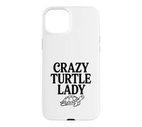 Custodia per iPhone 15 Plus Crazy Turtle Lady Adorabile amante delle tartarughe