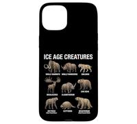 Custodia per iPhone 15 Plus Creature dell'era glaciale Paleontologia Mammiferi preistorici