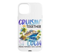 Custodia per iPhone 15 Plus Crociera Insieme St Lucia Nave Dolphin Vacanza