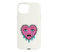Custodia per iPhone 15 Plus Crying Heart Tattoo - Traditional Old School Tattooed Inked