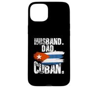 Custodia per iPhone 15 Plus Cuba Flag Pride DNA Cuban Husband Dad Love Proud Fathers Day