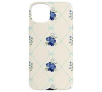 Custodia per iPhone 15 Plus Cucina estiva botanica con motivo cottage mirtillo