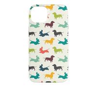 Custodia per iPhone 15 Plus Cute Funny Womens Jumping Multicolor Dachshund Lover Pattern