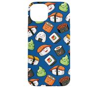 Custodia per iPhone 15 Plus Cute Kawaii Kids Womens Girls Cartoon Pattern Sushi Lover