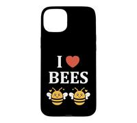 Custodia per iPhone 15 Plus Cute Little Bee Funny simple i love bees