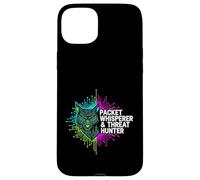 Custodia per iPhone 15 Plus Cybersecurity Threat Hunter Packet Whisperer Wolf