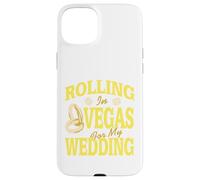 Custodia per iPhone 15 Plus Dadi Vegas viaggio nozze anelli weekend umoristico