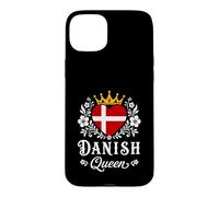 Custodia per iPhone 15 Plus Danish Queen Denmark Flag Proud Danish Woman