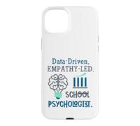 Custodia per iPhone 15 Plus Data-Driven Empathy-Led School Psychologist Brain Graphic