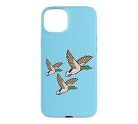 Custodia per iPhone 15 Plus Decorazione da parete retrò kitsch Three Flying Ducks 3 Mallards