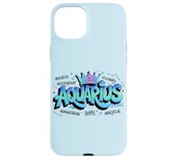 Custodia per iPhone 15 Plus Design Colorato del Segno Zodiacale dell'Acquario