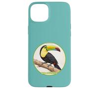 Custodia per iPhone 15 Plus Design colorato retrò con uccellino tucano becco a chiglia