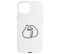 Custodia per iPhone 15 Plus Design divertente con scritta "Let's Have A Thumb War"
